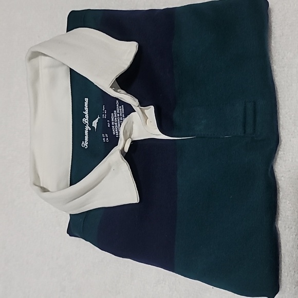 NWT Tommy Bahama Button Front Striped Shirt 2T - Picture 3 of 3